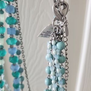 Lia Sophia Green and Silver Necklace